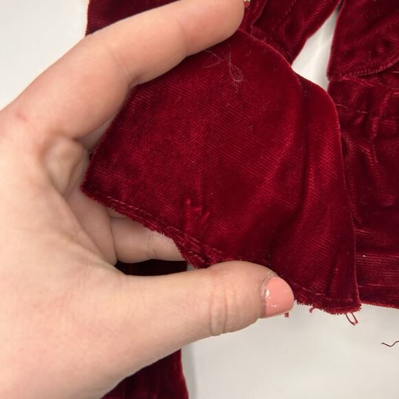 Vintage 1960s Barbie Doll Clone Red Velvet Clothing Set Jumpsuit Sweater Skirt - Picture 2 of 8